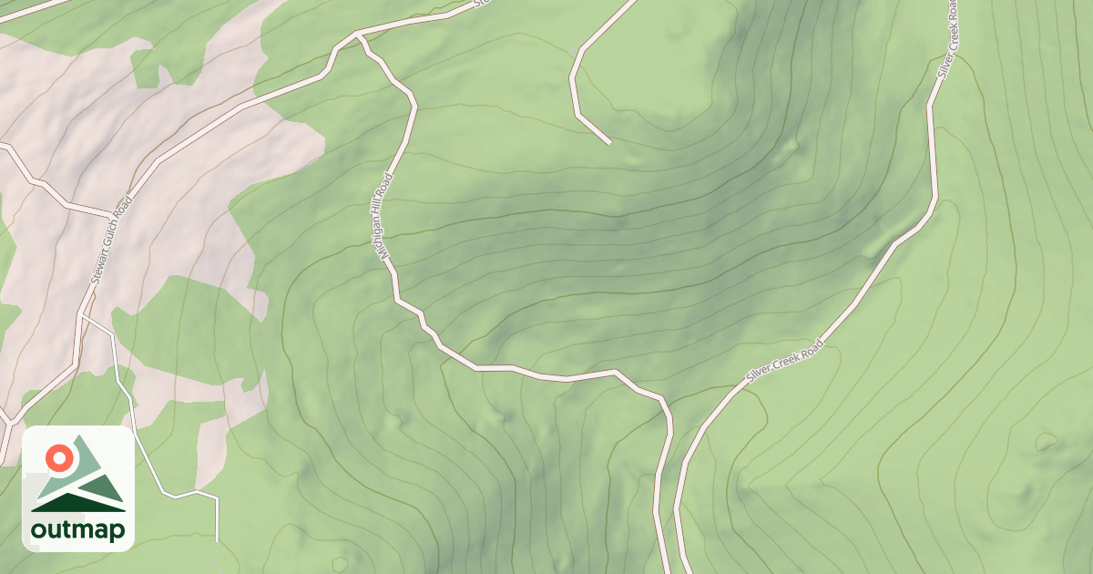 Map of MICHIGAN HILL