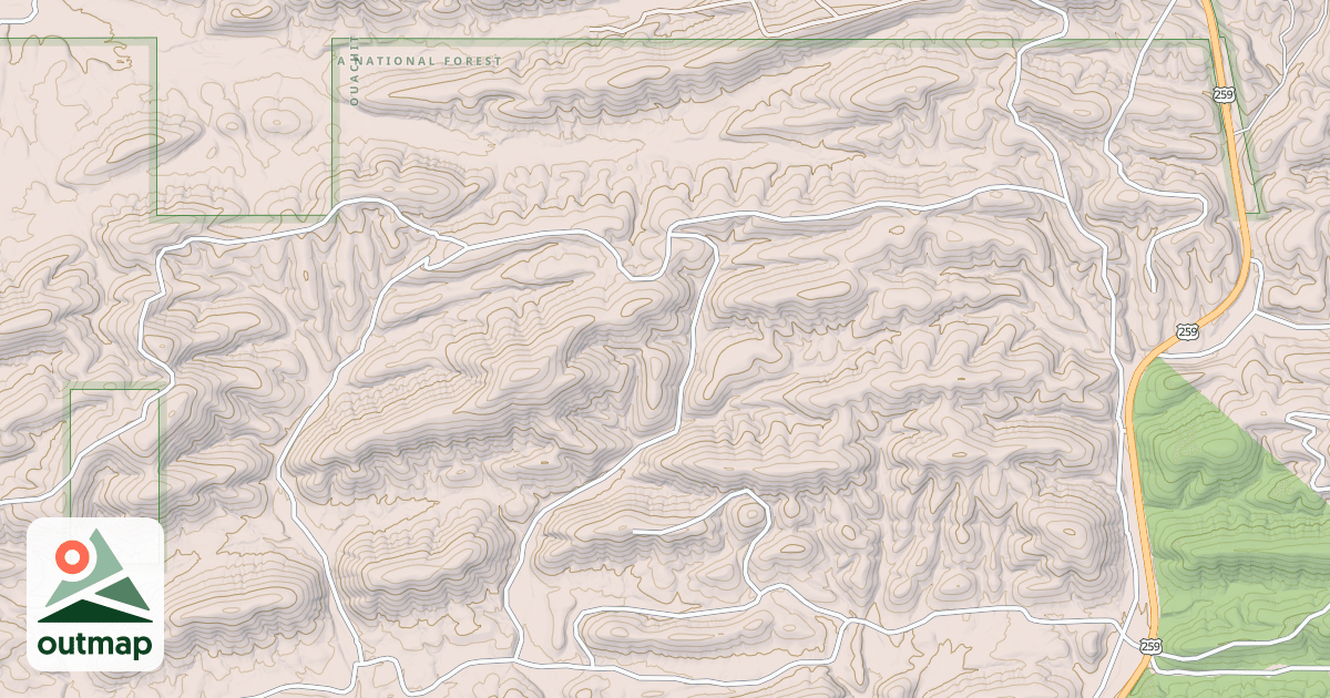 Map of USFS Motor Vehicle Use Map Roads {1F5FECA1-0B7F-4305-942B-71743E775A8E}