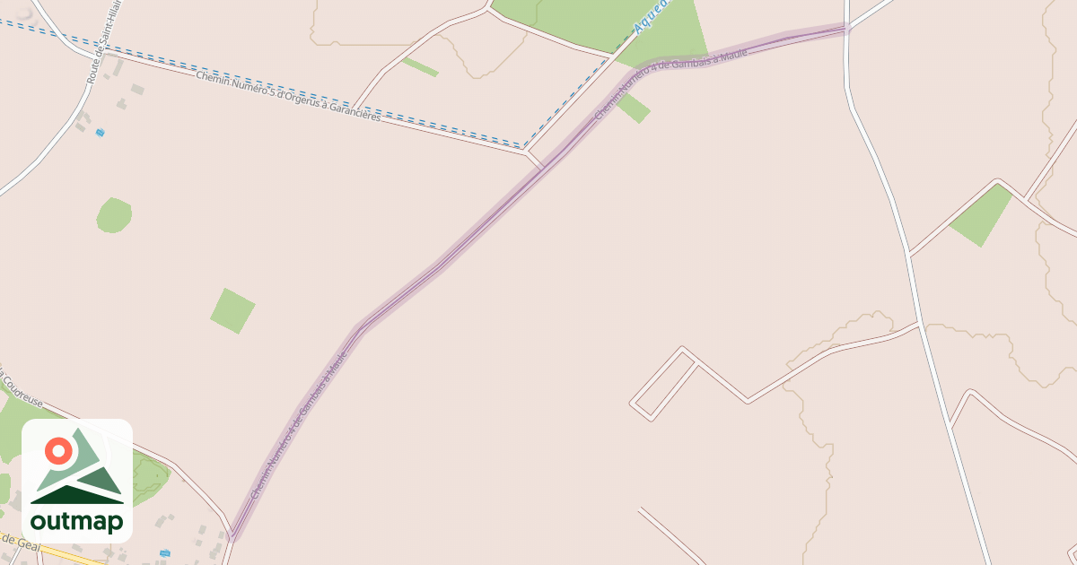 Map of Chemin Numéro 4 de Gambais à Maule