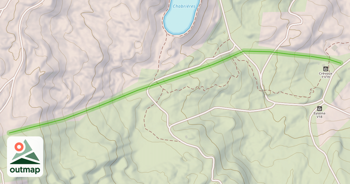 Map of Crevoux