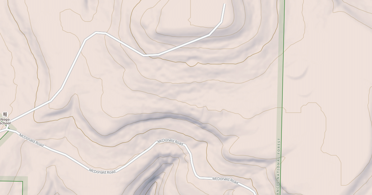 Map preview of USFS Motor Vehicle Use Map Roads {816EEAA9-0E22-4435-A371-7D0A39B4D4DB}