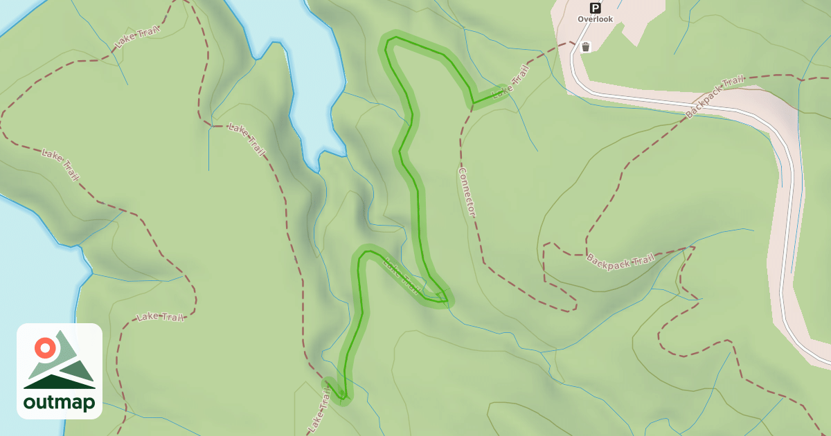 Map of Lake Trail in Clermont