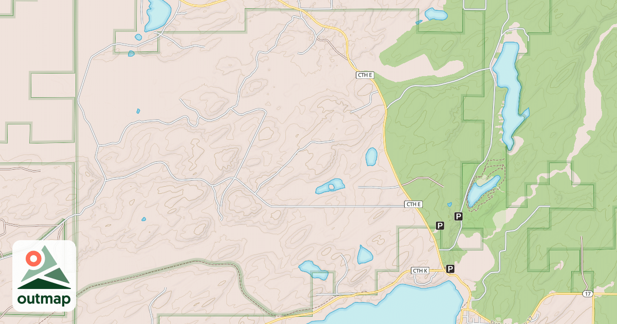 Map of Vilas County Snowmobile