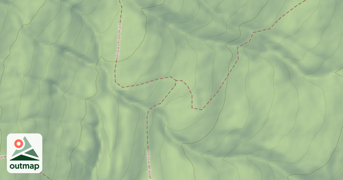 Map of Bellows Pipe Trail