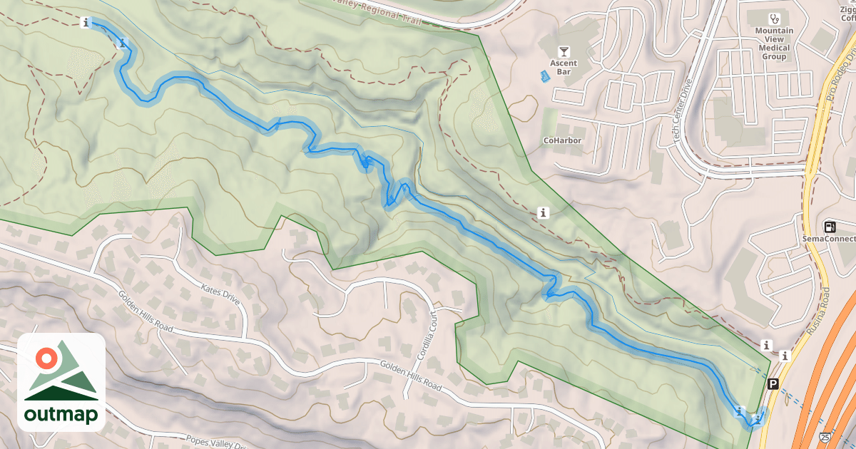 Map of Black and Blue Loop