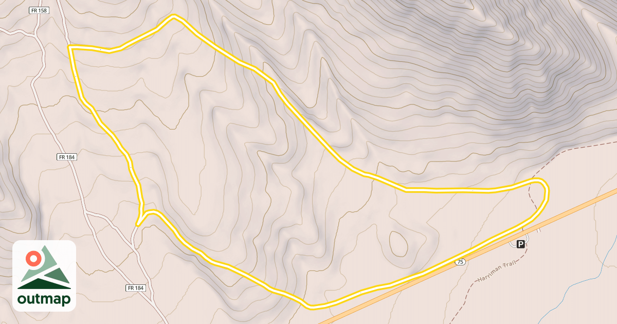 Map of Silver Creek Loop (Snowmobile)