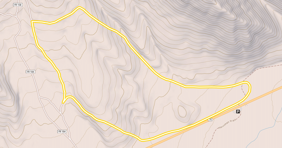 Map preview of Silver Creek Loop (Snowmobile)