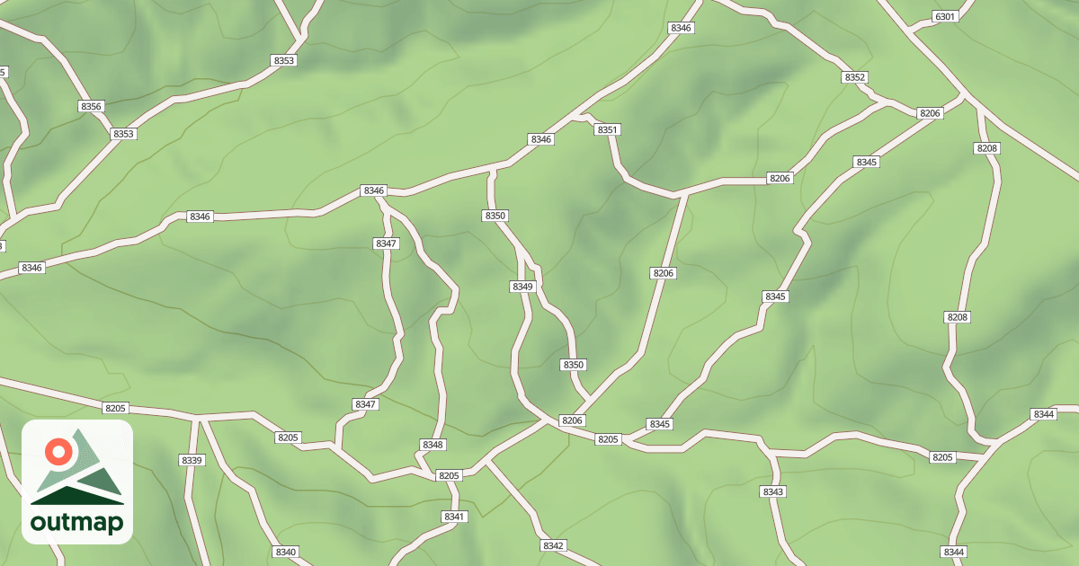 Map of USFS Motor Vehicle Use Map Trails 19262