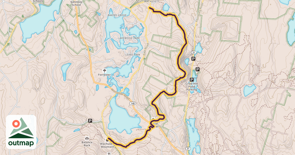Map of Midstate Trail