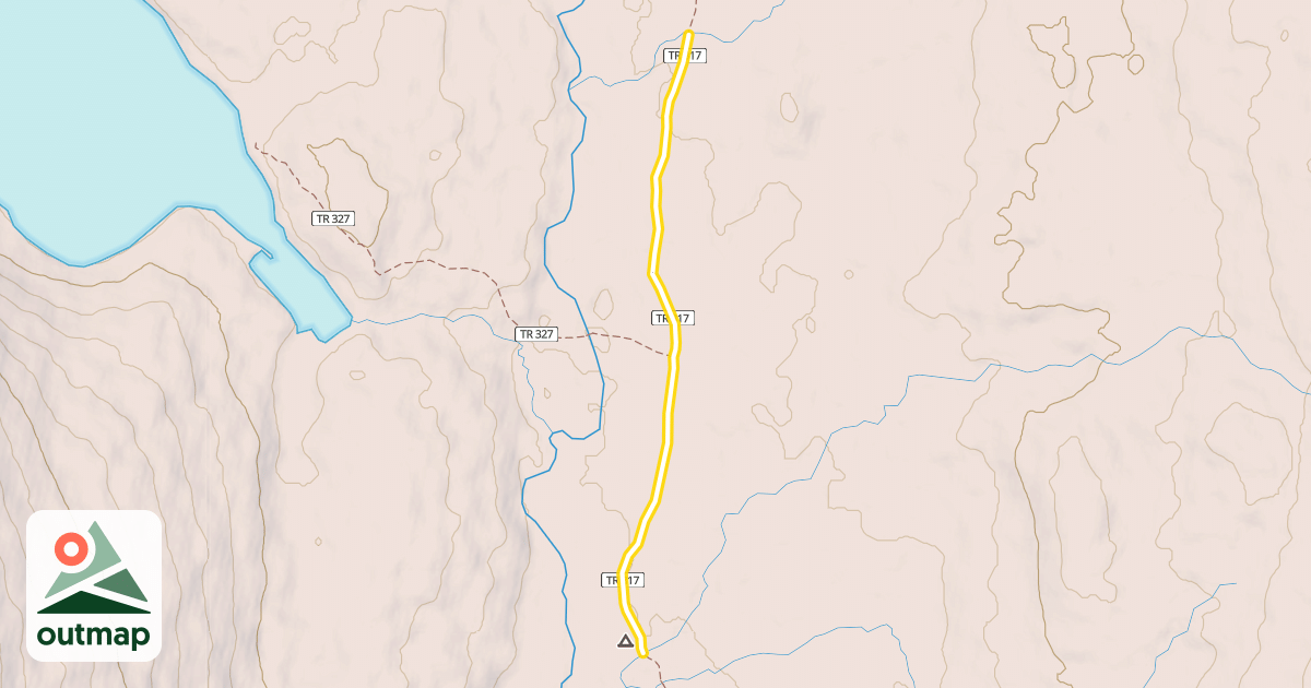 Map of Resurrection Pass Trail