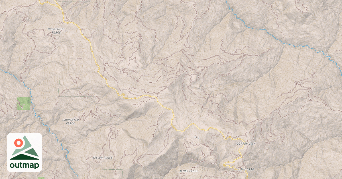 Map of RECER RIDGE