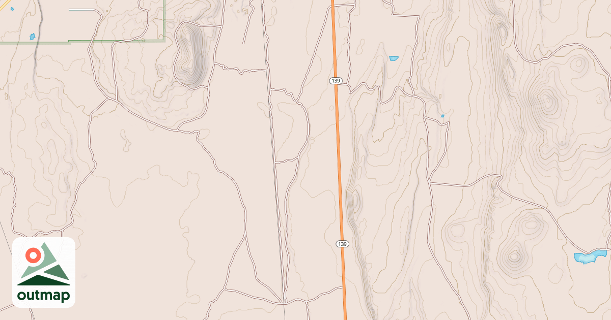 Map of MAMMOTH SPUR