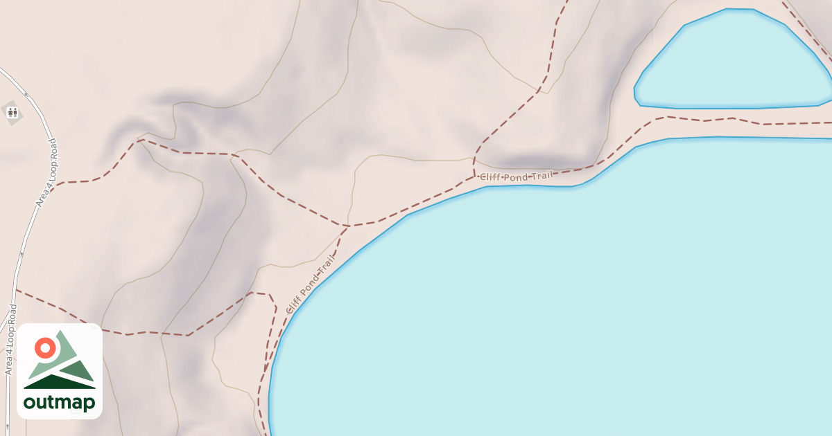 Map of Cliff Pond Loop Trail