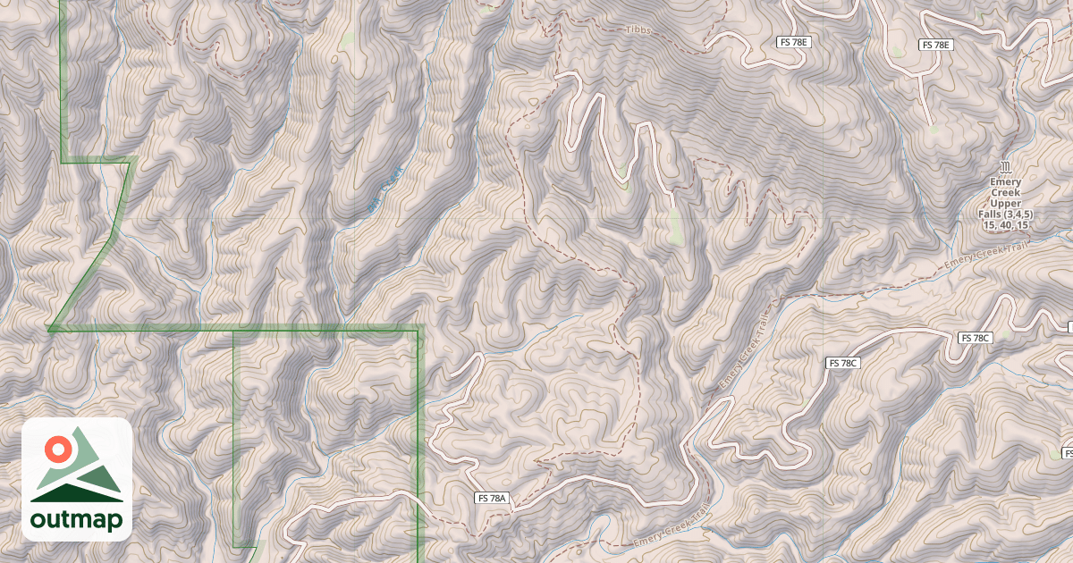 Map of USFS Motor Vehicle Use Map Trails 16174