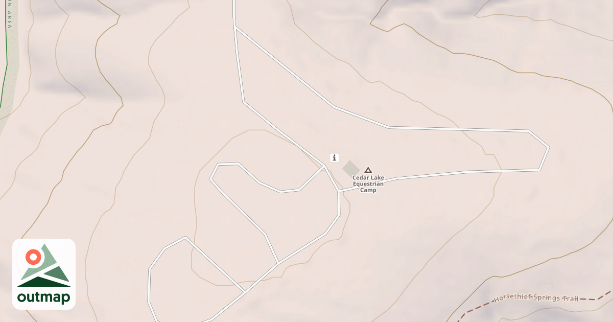 Map of CEDAR LAKE EQUESTRIAN LOOP F
