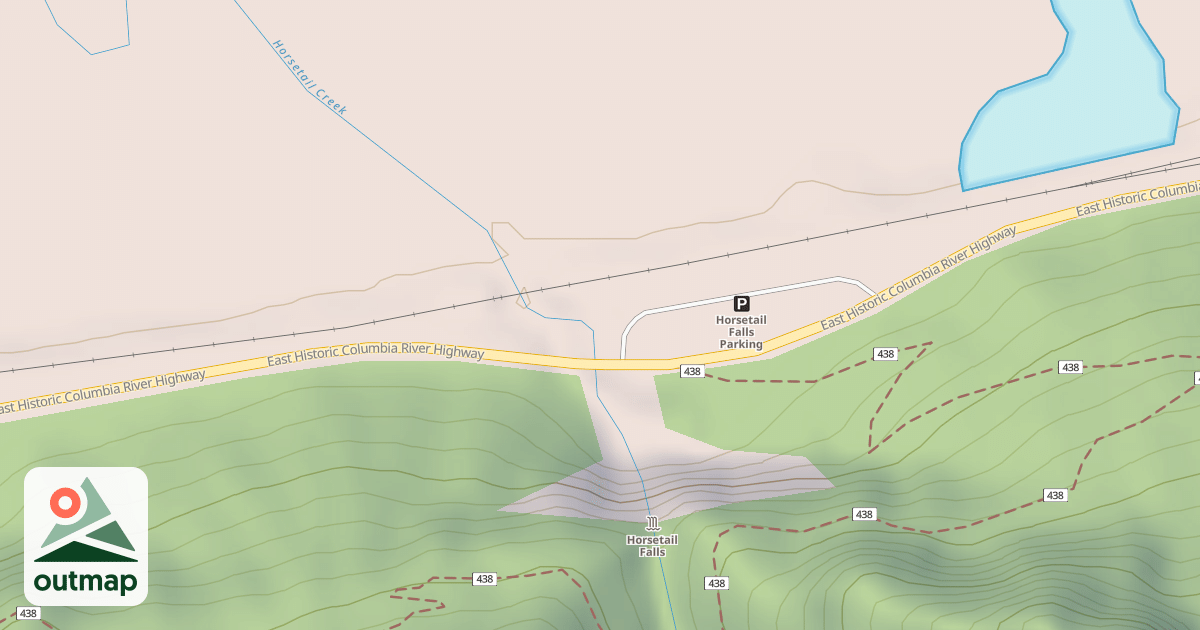 Map of HORSETAIL FALLS