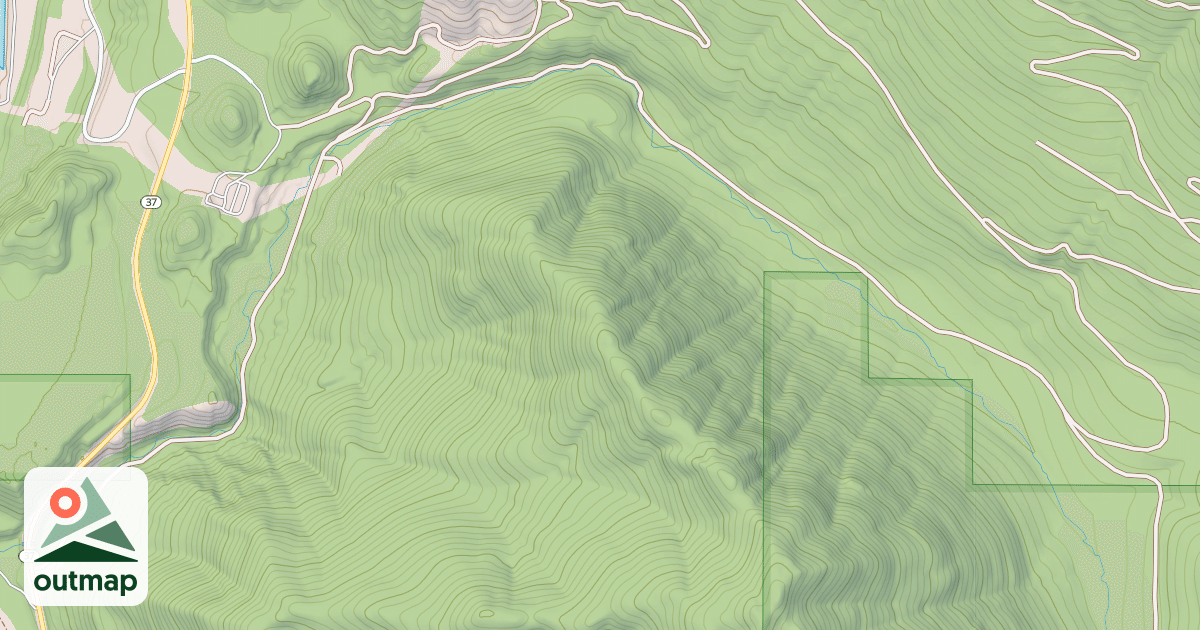 Map of CRIPPLE HORSE FISHER RIVER