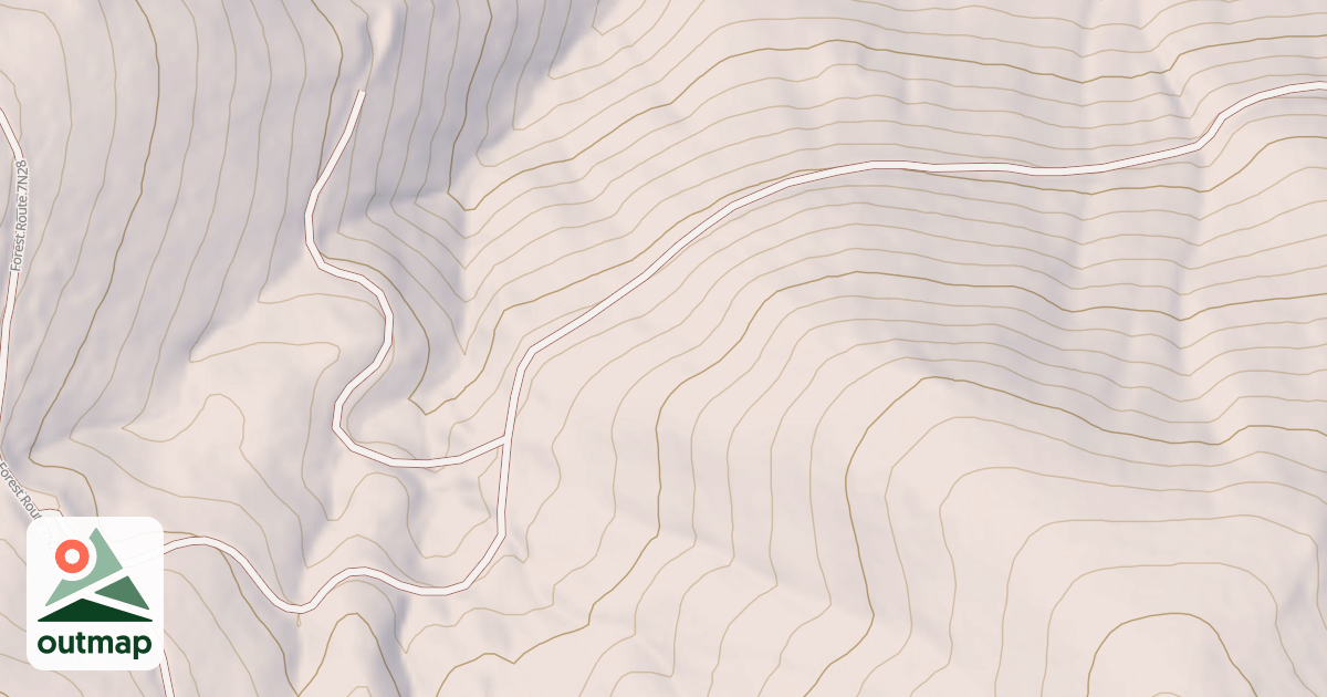 Map of USFS Motor Vehicle Use Map Roads {4F33927B-E59A-45FB-B727-A592F957BABC}