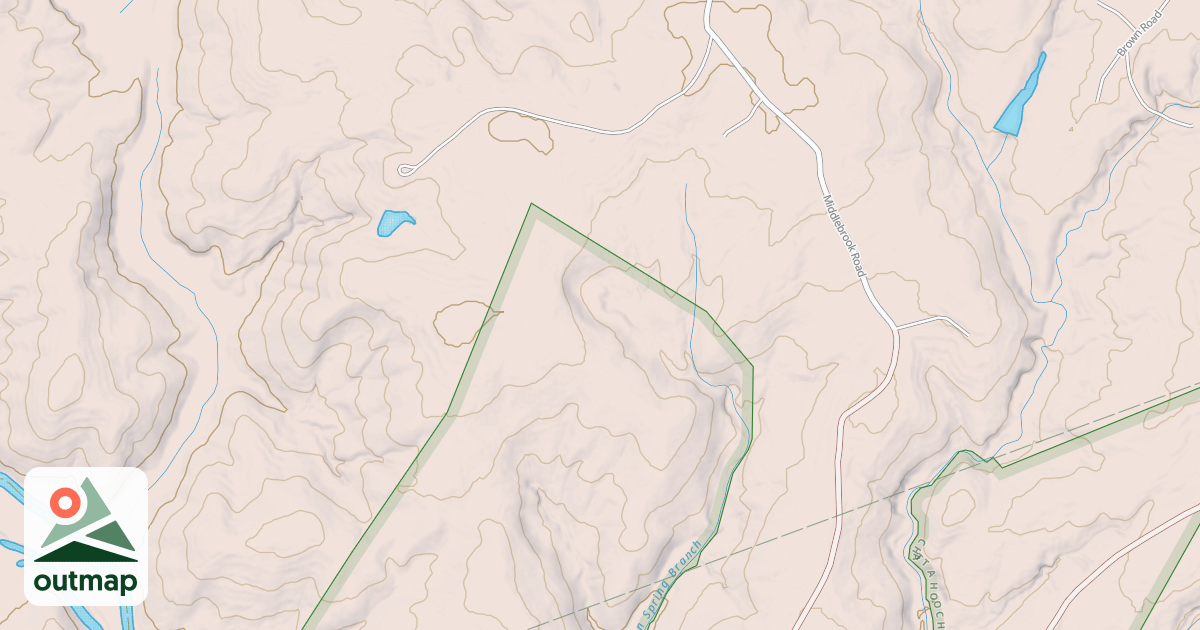 Map of MIDDLEBROOKS