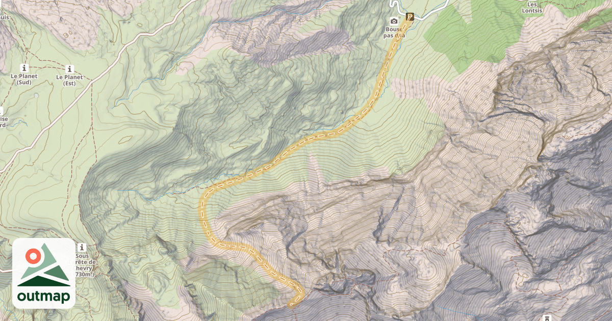 Map of Col du Midi — La Pellaz