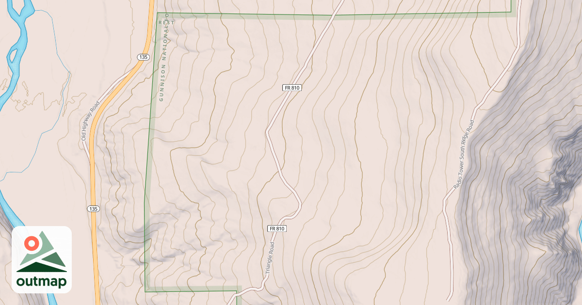 Map of TRIANGLE (ALMONT)