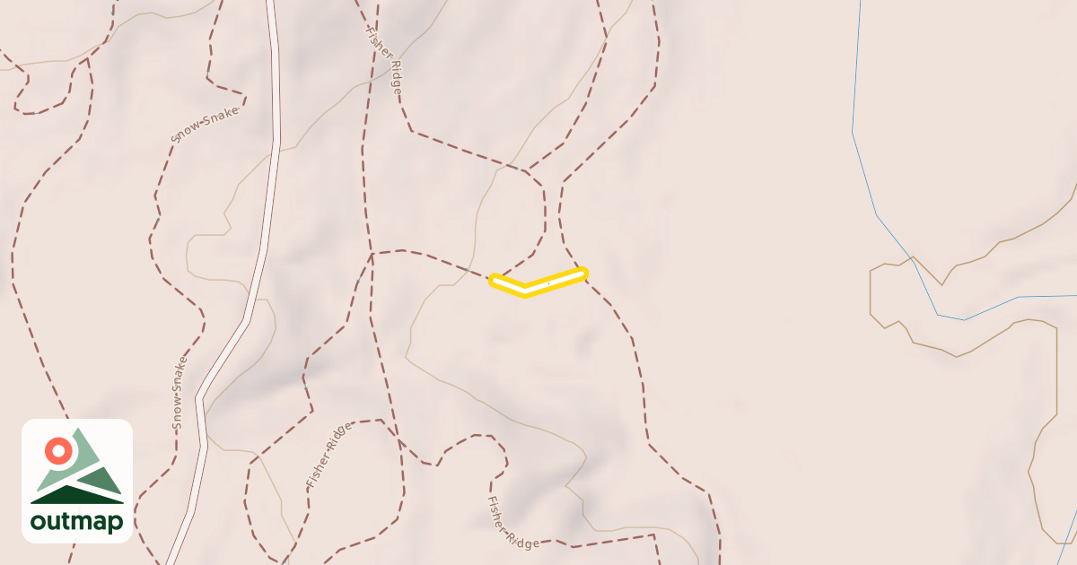 Map of 3 Sisters Cutoff