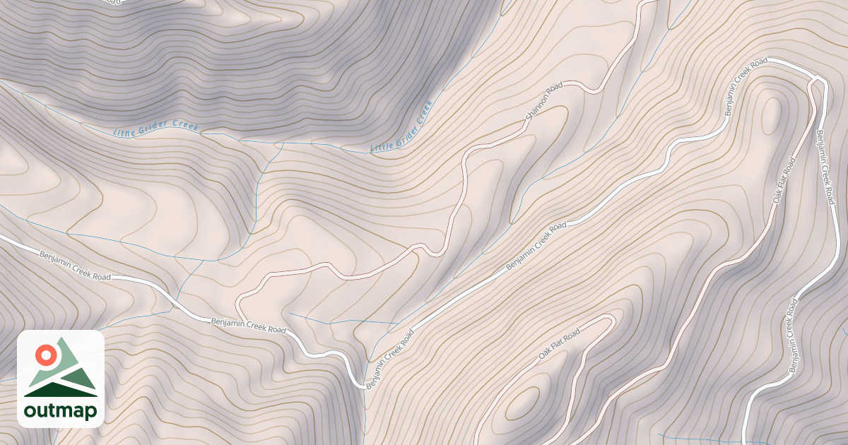 Map of BENJAMIN CREEK