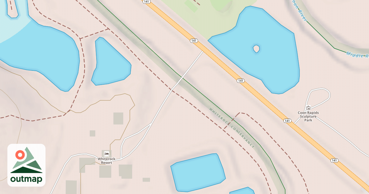 Map of Town Loop Trail