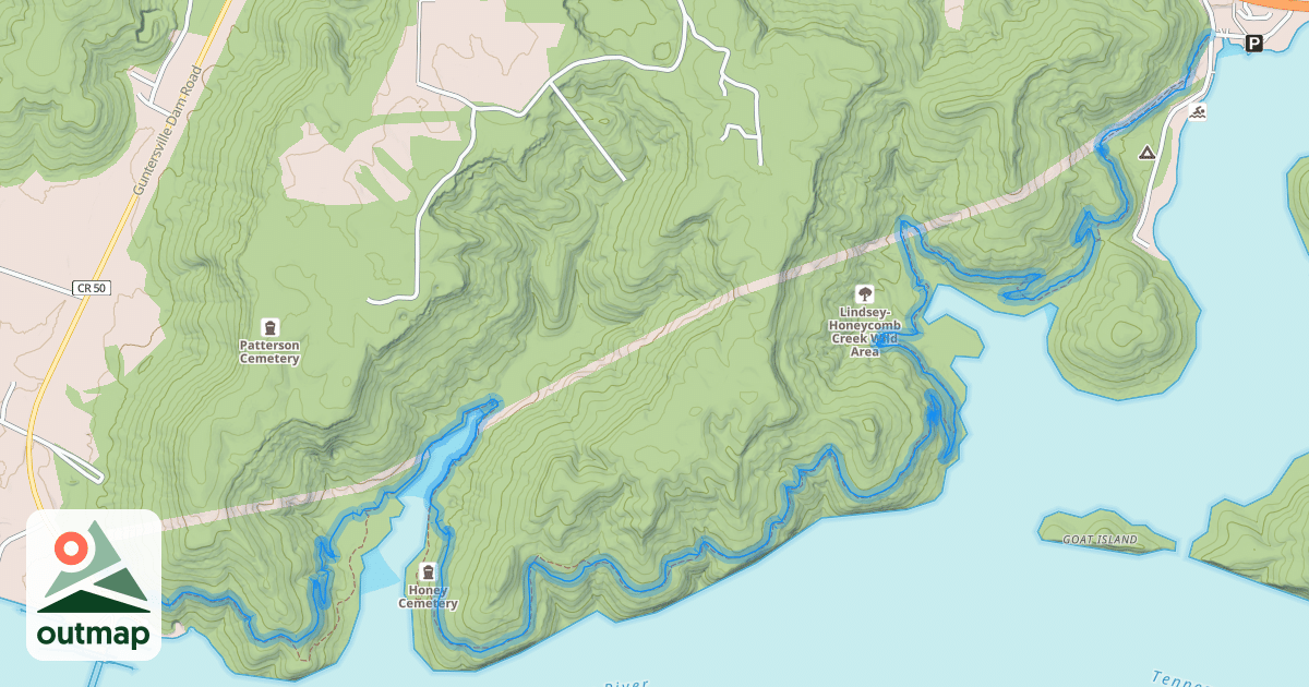 Map of Honeycomb Trail