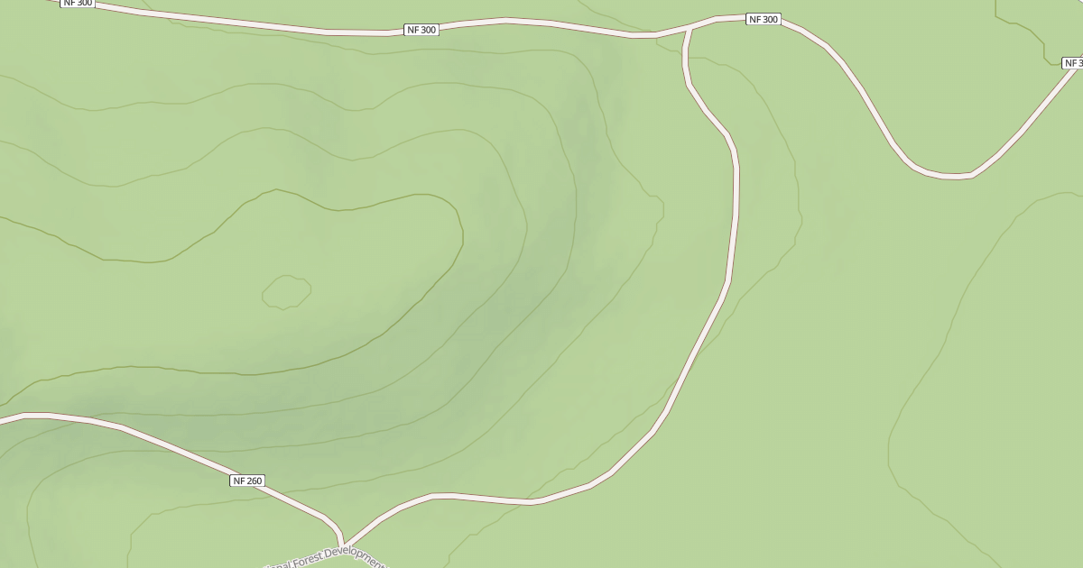 Map preview of USFS Motor Vehicle Use Map Roads {60AE1198-F06D-4EB5-8441-53E00A318636}