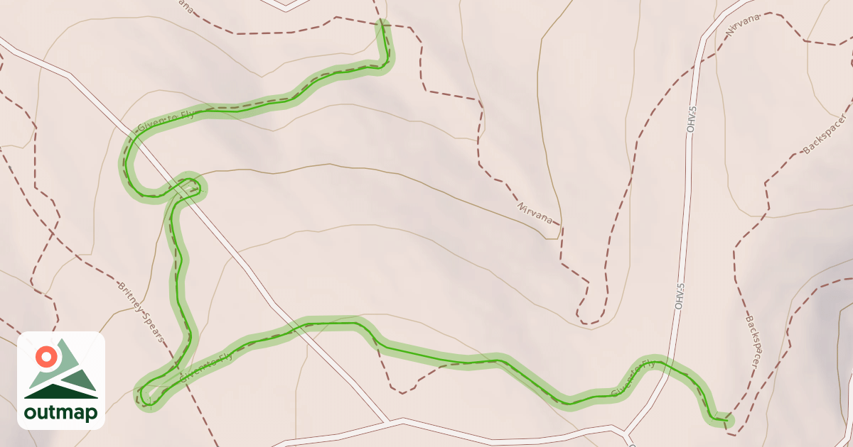 Map of Given to Fly Trail