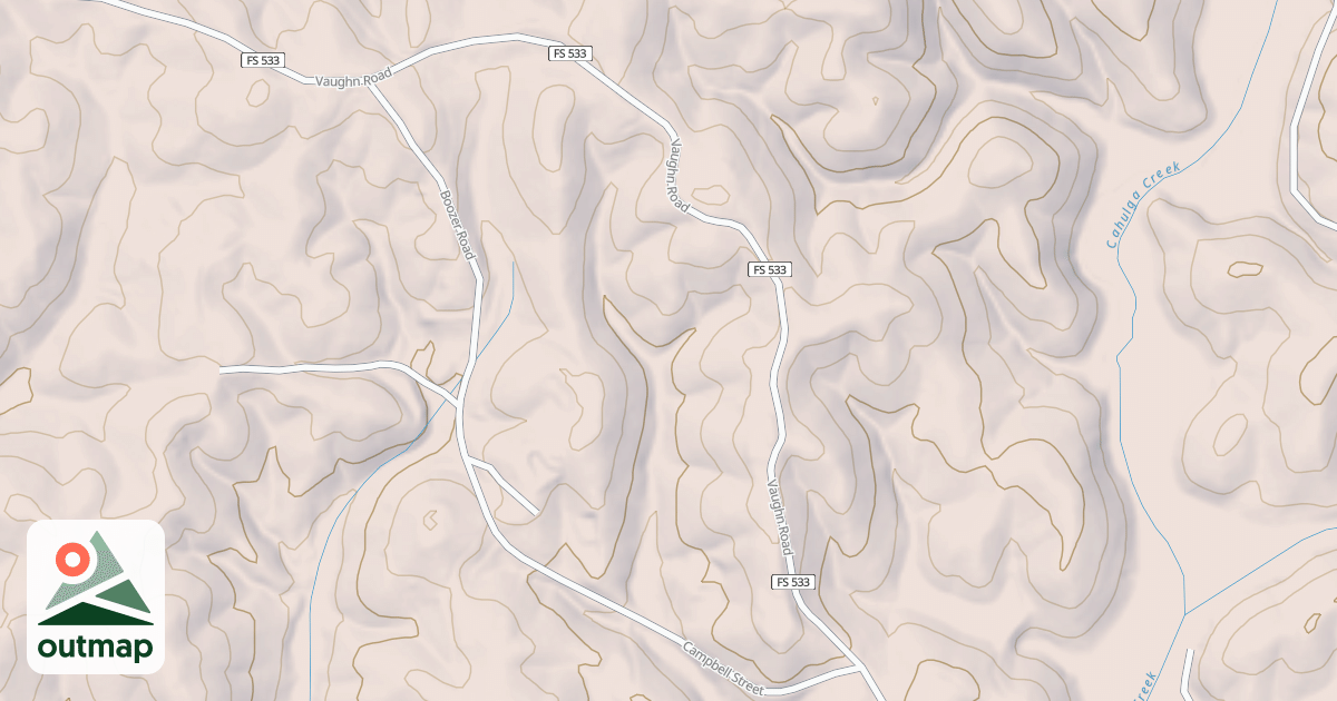 Map of VAUGHN