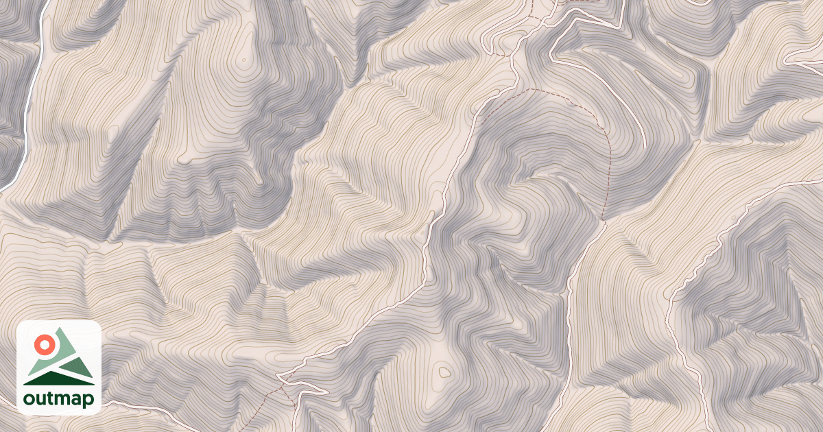 Map of Hunters Gulch