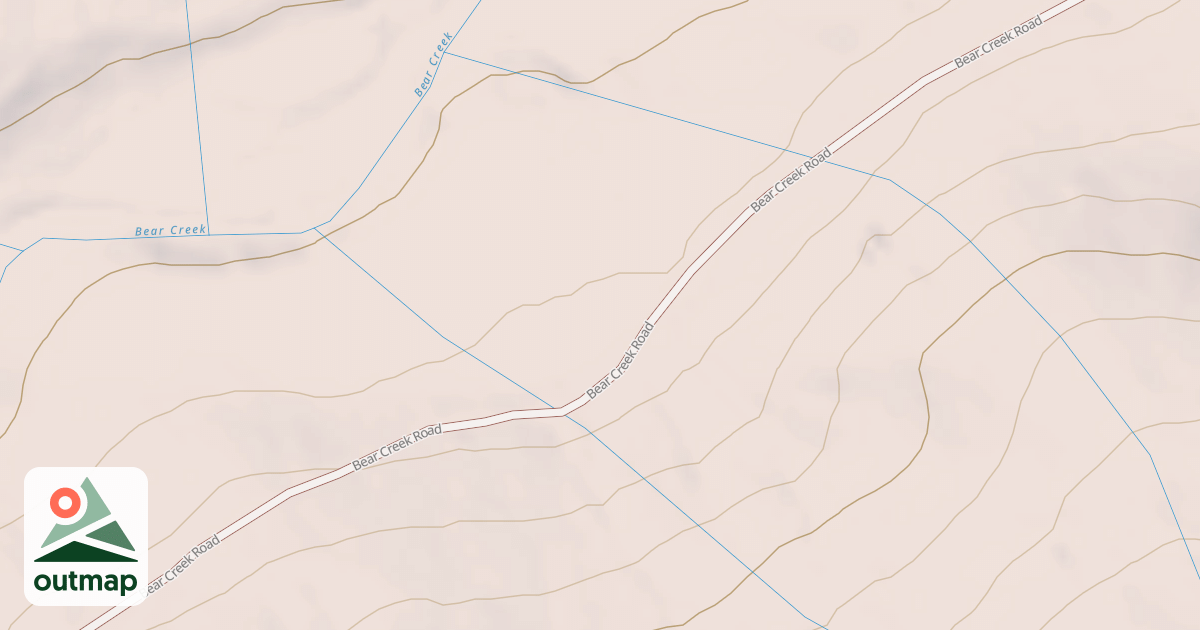 Map of BEAR CRK RD T1