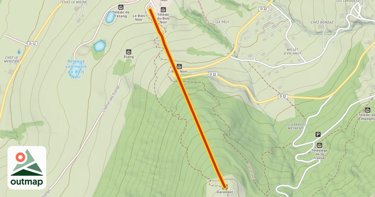 Map of Darandet