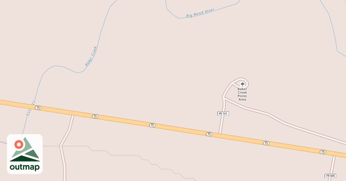 Map of BAKER CR ROADSIDE REST