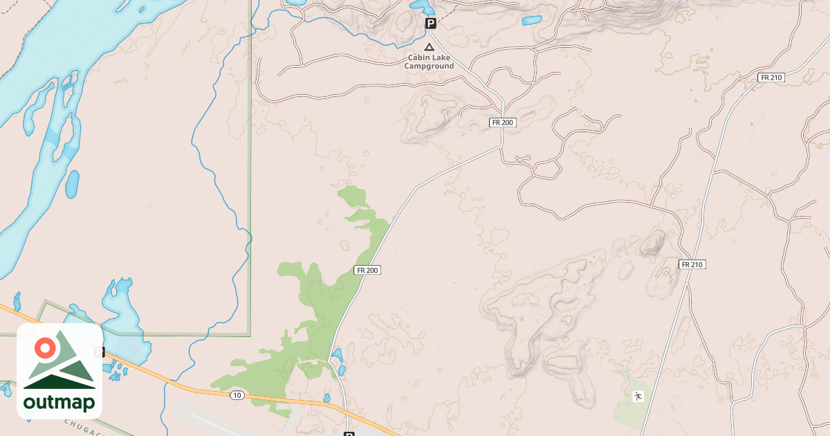 Map of CABIN LAKE RD