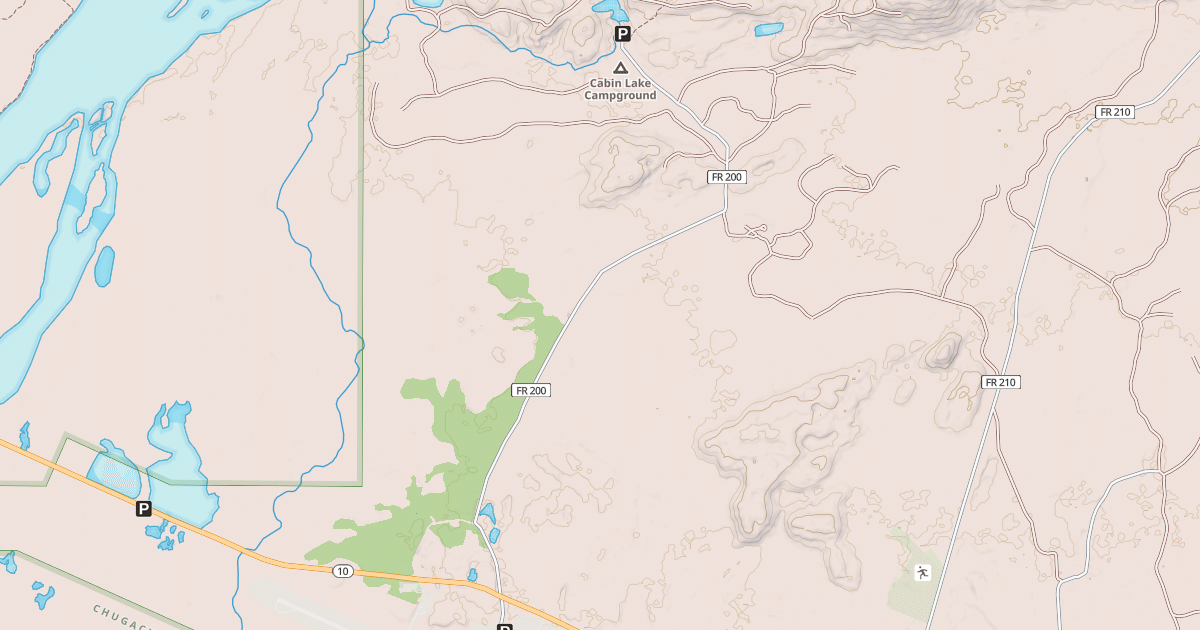 Map preview of CABIN LAKE RD
