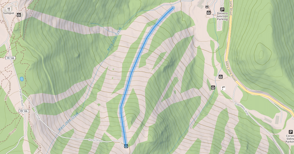 Map preview of Lower Arrowhead Loop