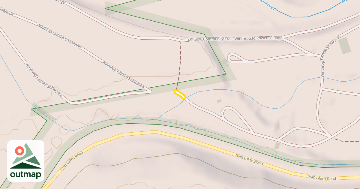 Map of Winthrop Fatbike Snowshoe