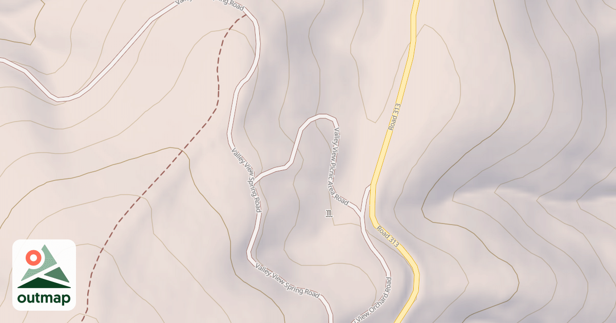 Map of VALLEY VIEW PICNIC AREA
