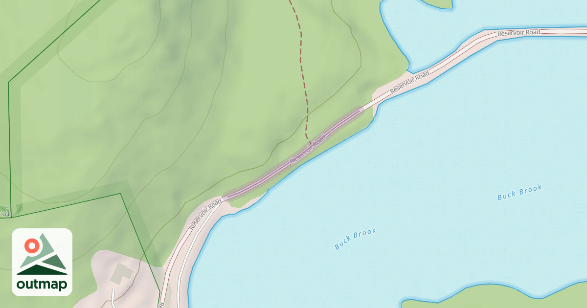 Map of Reservoir Road
