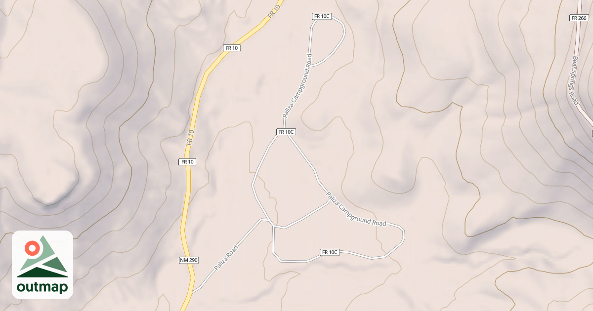 Map of PALIZA CAMPGROUND
