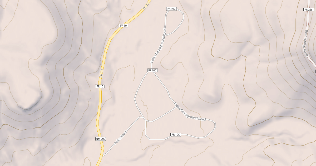 Map preview of PALIZA CAMPGROUND