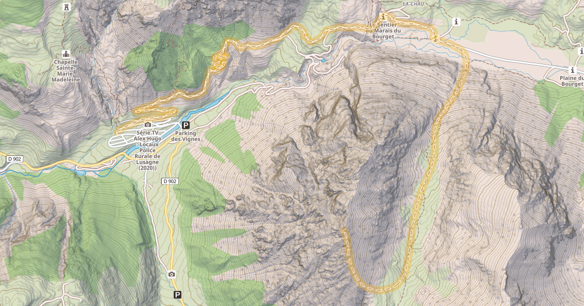 Map preview of Le Lasseron — Cervières