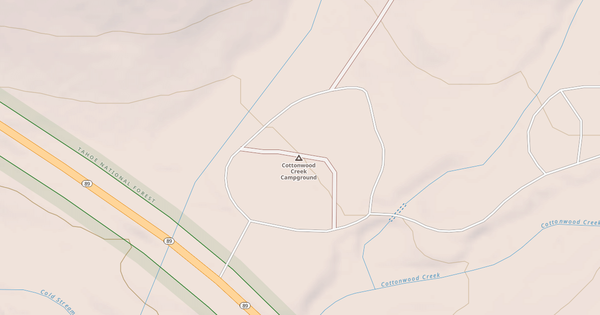 Map preview of COTTONWOOD CAMPGROUND
