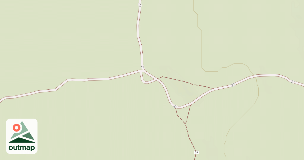 Map of Cline Buttes Tr 29