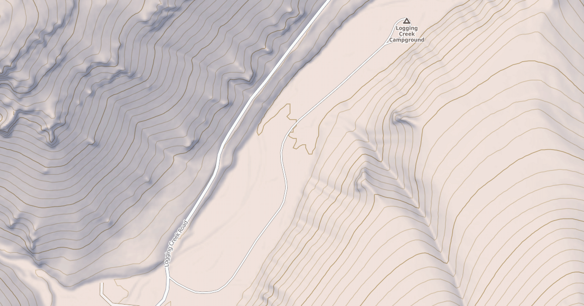 Map preview of LOGGING CREEK CAMP