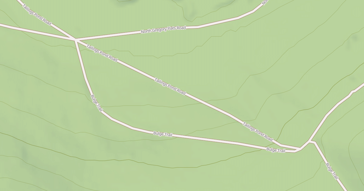 Map preview of TAILINGS POND ROAD