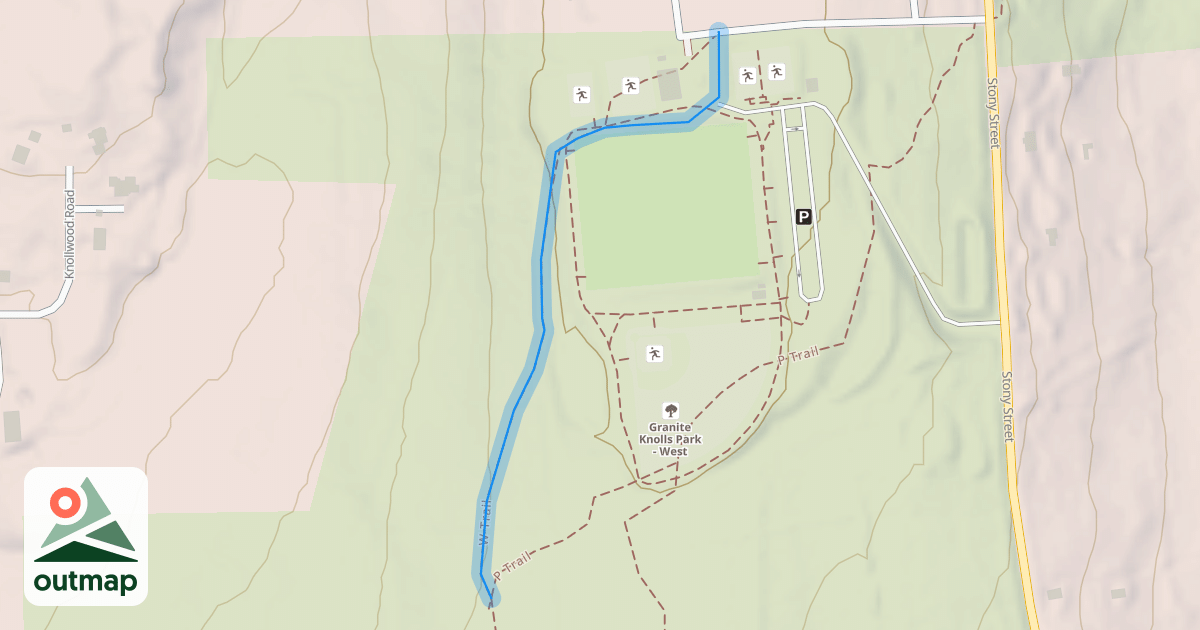 Map of W Trail